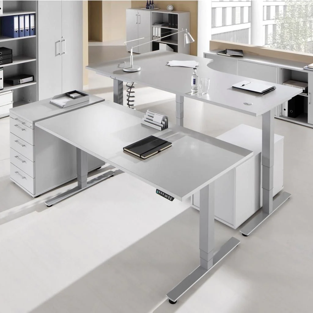 Höhenverstellbarer Schreibtisch XDSM Eckform von Hammerbacher - Produktbild 12 von 14