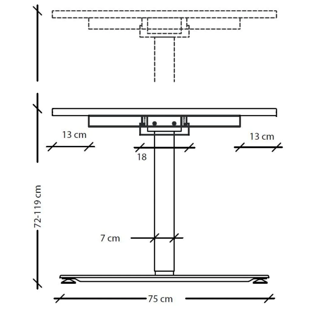 Höhenverstellbarer Schreibtisch XMST von Hammerbacher - Produktbild 13 von 14