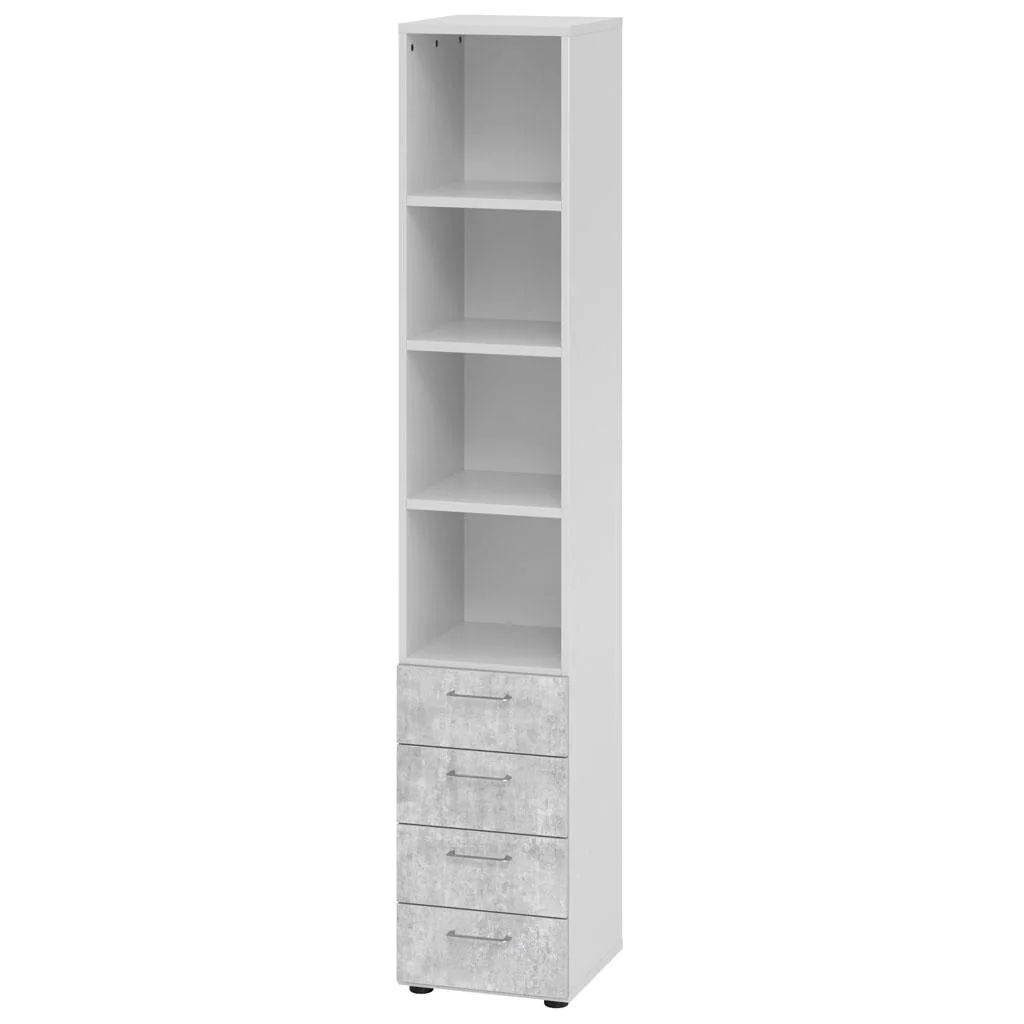 Kombischrank Advanced 9 S4 6 OH Metallgriff mit Schubladen von Hammerbacher - Produktbild 8 von 14