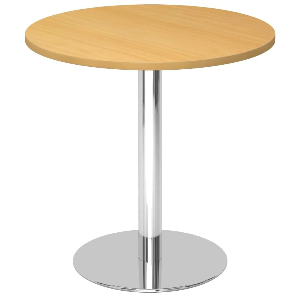 Säulentisch Rund Ø 80 cm - Silber von Hammerbacher - Produktbild 6 von 12