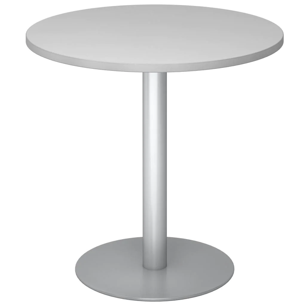 Säulentisch Rund Ø 80 cm - Silber von Hammerbacher - Produktbild 7 von 12
