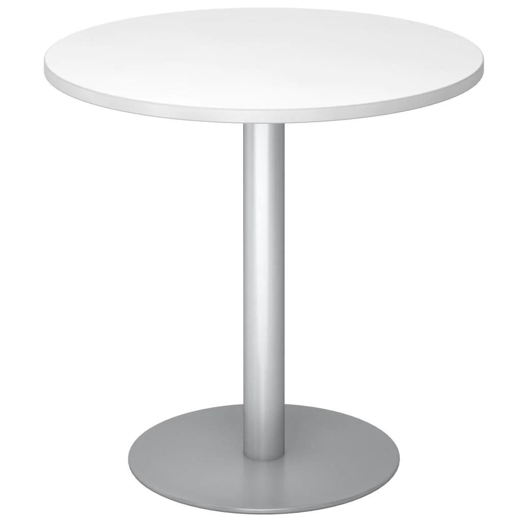 Säulentisch Rund Ø 80 cm - Silber von Hammerbacher - Produktbild 1 von 12