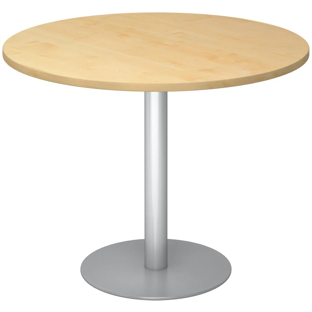 Säulentisch Rund Ø 100 cm - Silber von Hammerbacher - Produktbild 8 von 12