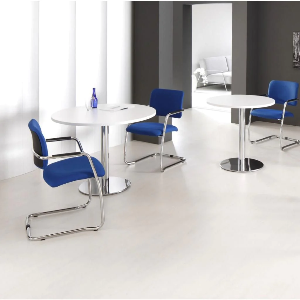 Säulentisch Rund Ø 100 cm - Silber von Hammerbacher - Produktbild 12 von 12
