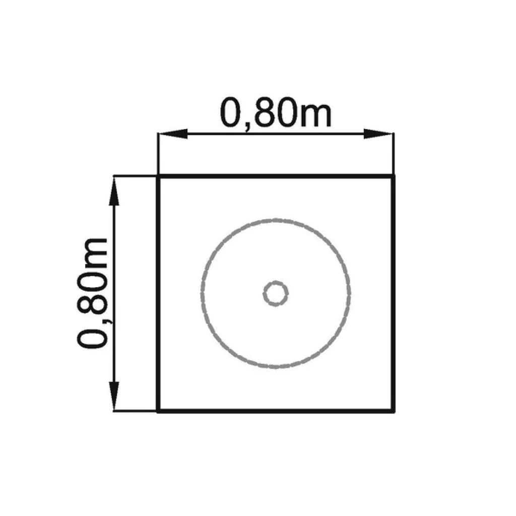 Säulentisch STF Quadratform - Chrom von Hammerbacher - Produktbild 12 von 12