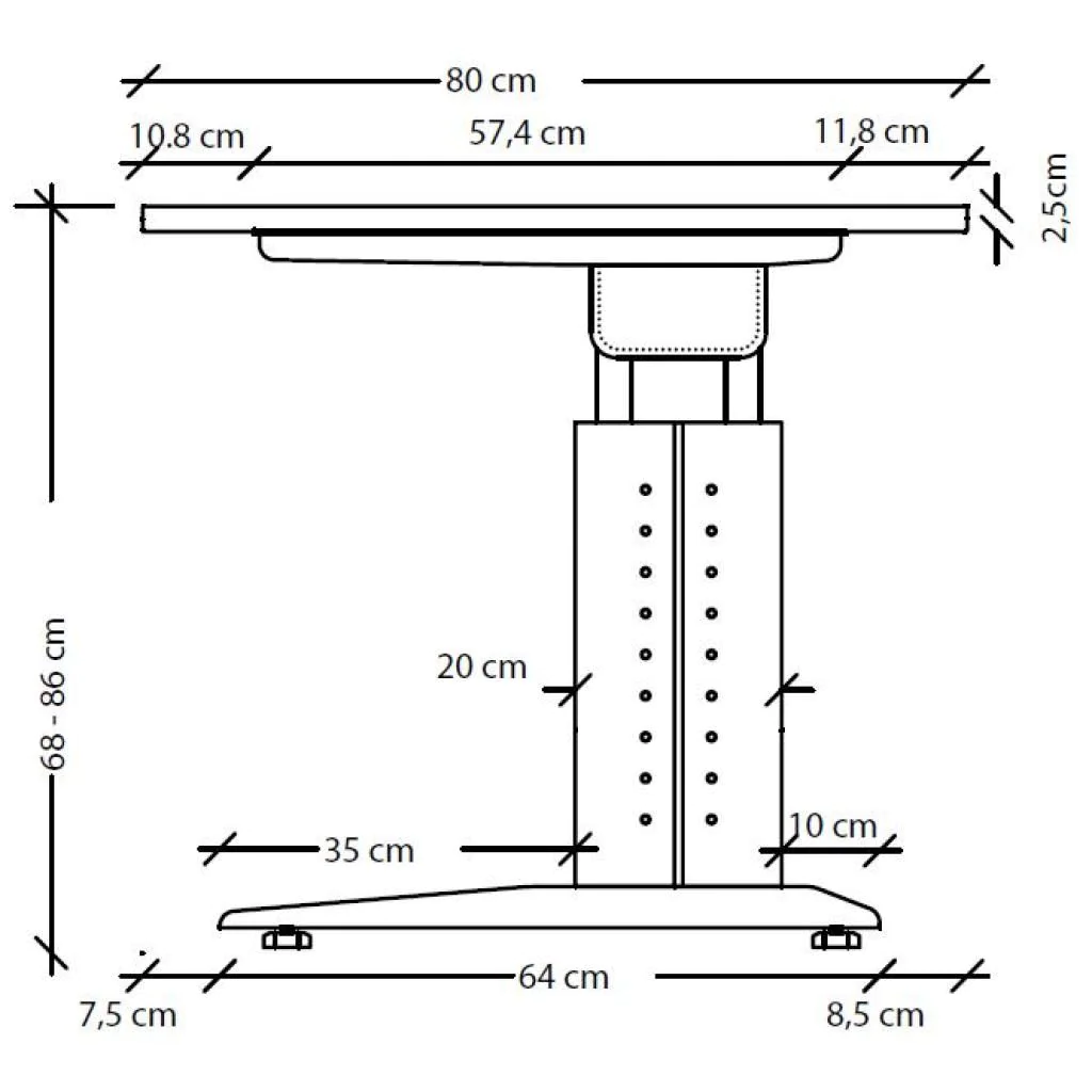 Schreibtisch U Freiform von Hammerbacher - Produktbild 9 von 12