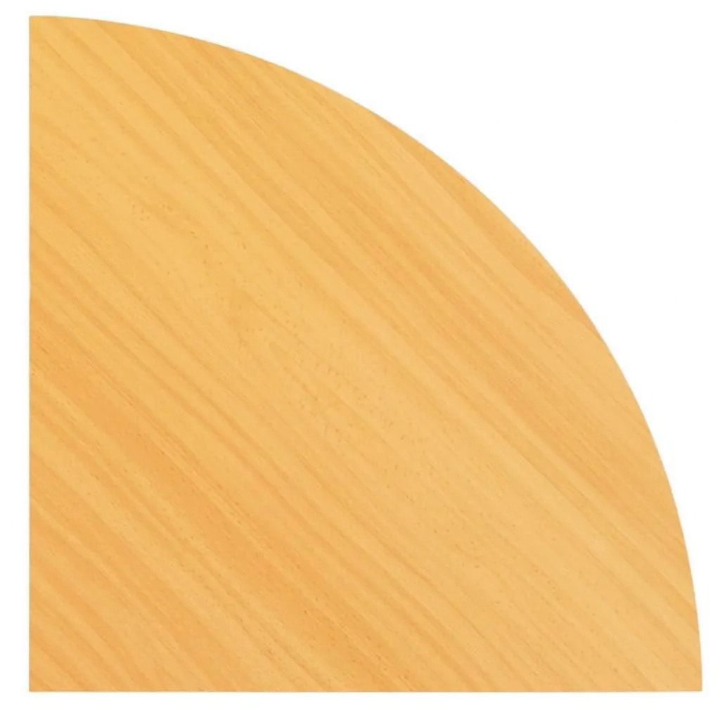 Tischplatte K Viertelkreis 80 x 80 cm von Hammerbacher - Produktbild 3 von 5