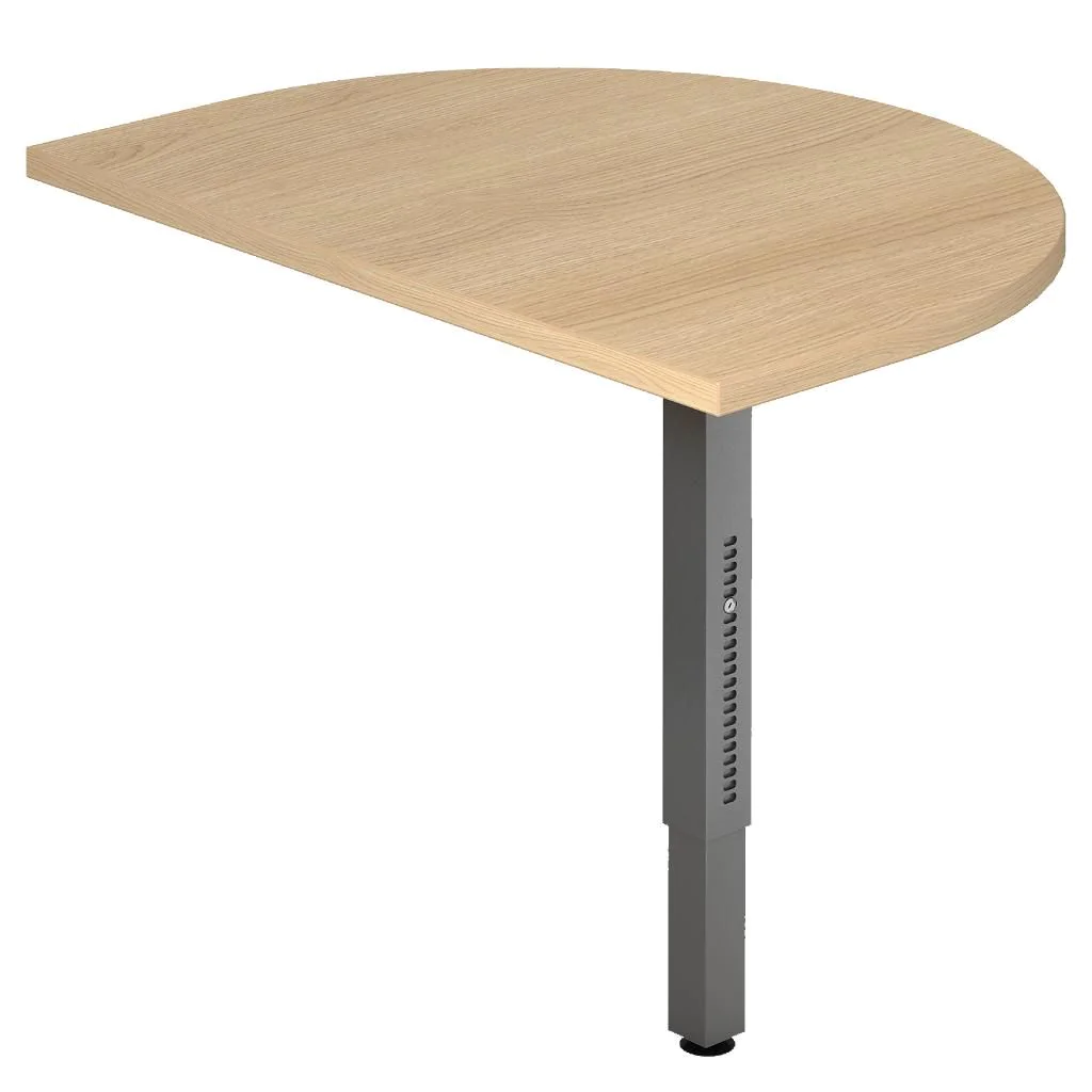 Tischplatte R mit Stützfuß 60 x 80 cm von Hammerbacher - Produktbild 1 von 6
