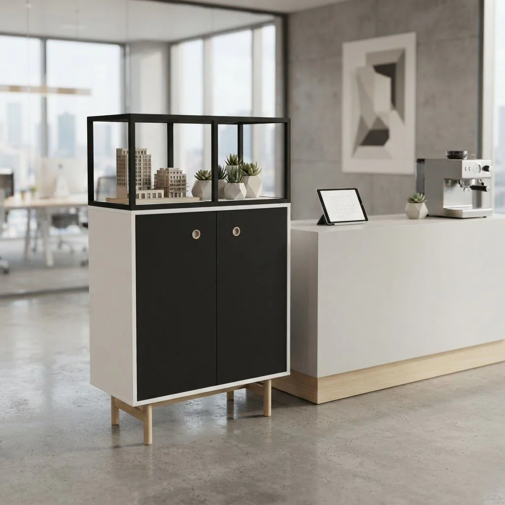 Bridge Flügeltürenschrank inkl. Regaltop 134,4 cm hoch von Bisley - Produktbild 3 von 4