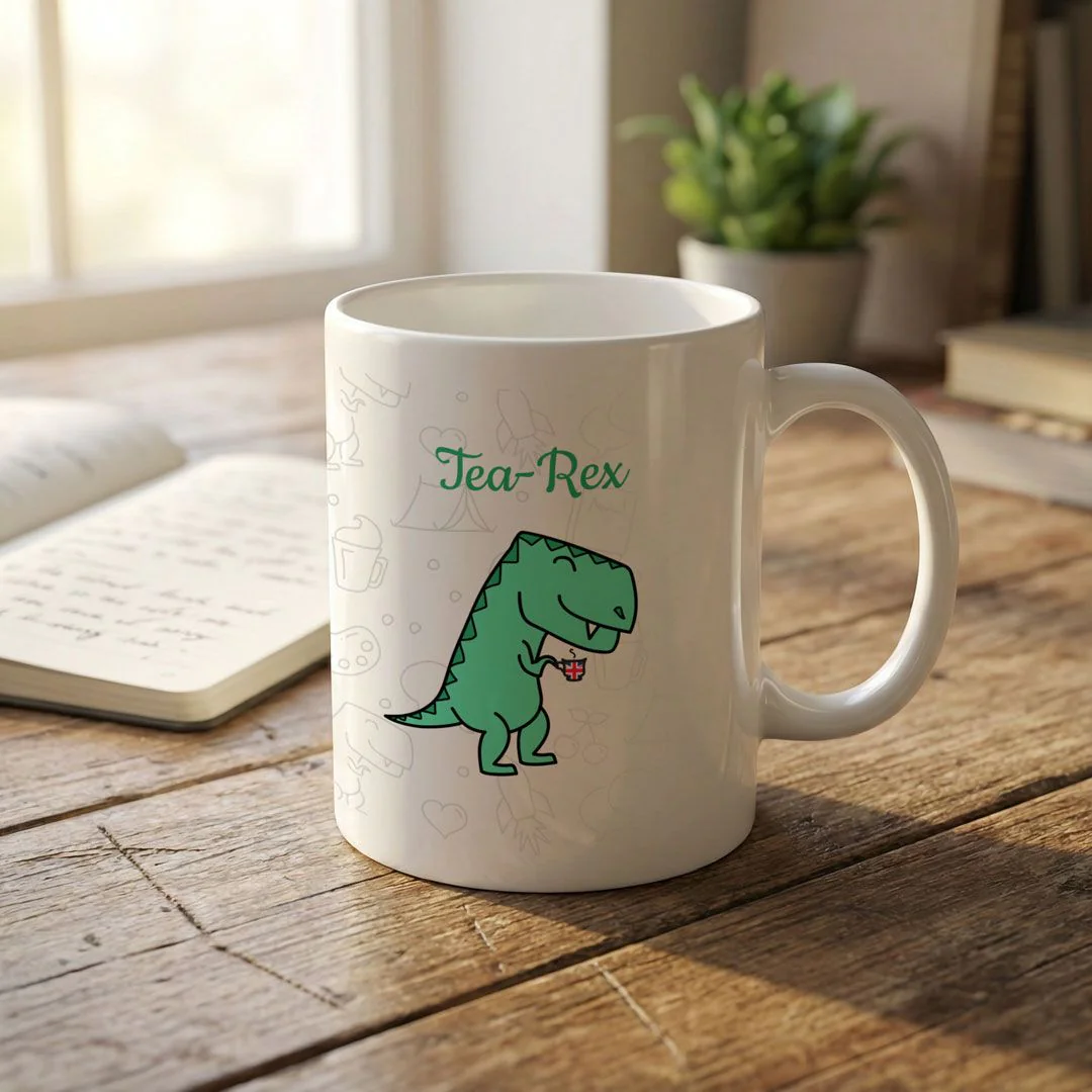 Tasse "Tea-Rex" von Der Büro Experte - Produktbild 1 von 2