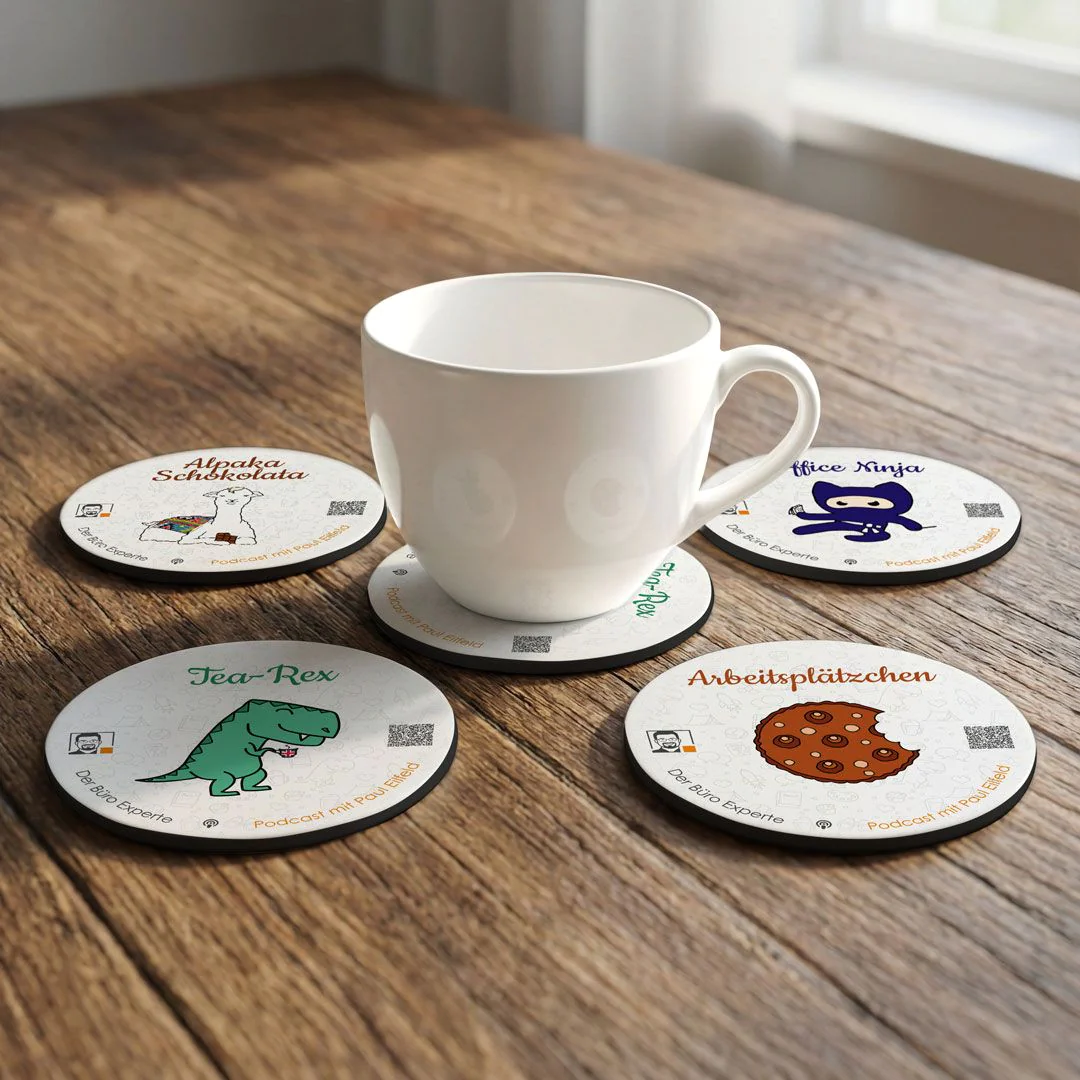 Untersetzer-Set 4-teilig von Der Büro Experte - Produktbild 1 von 1