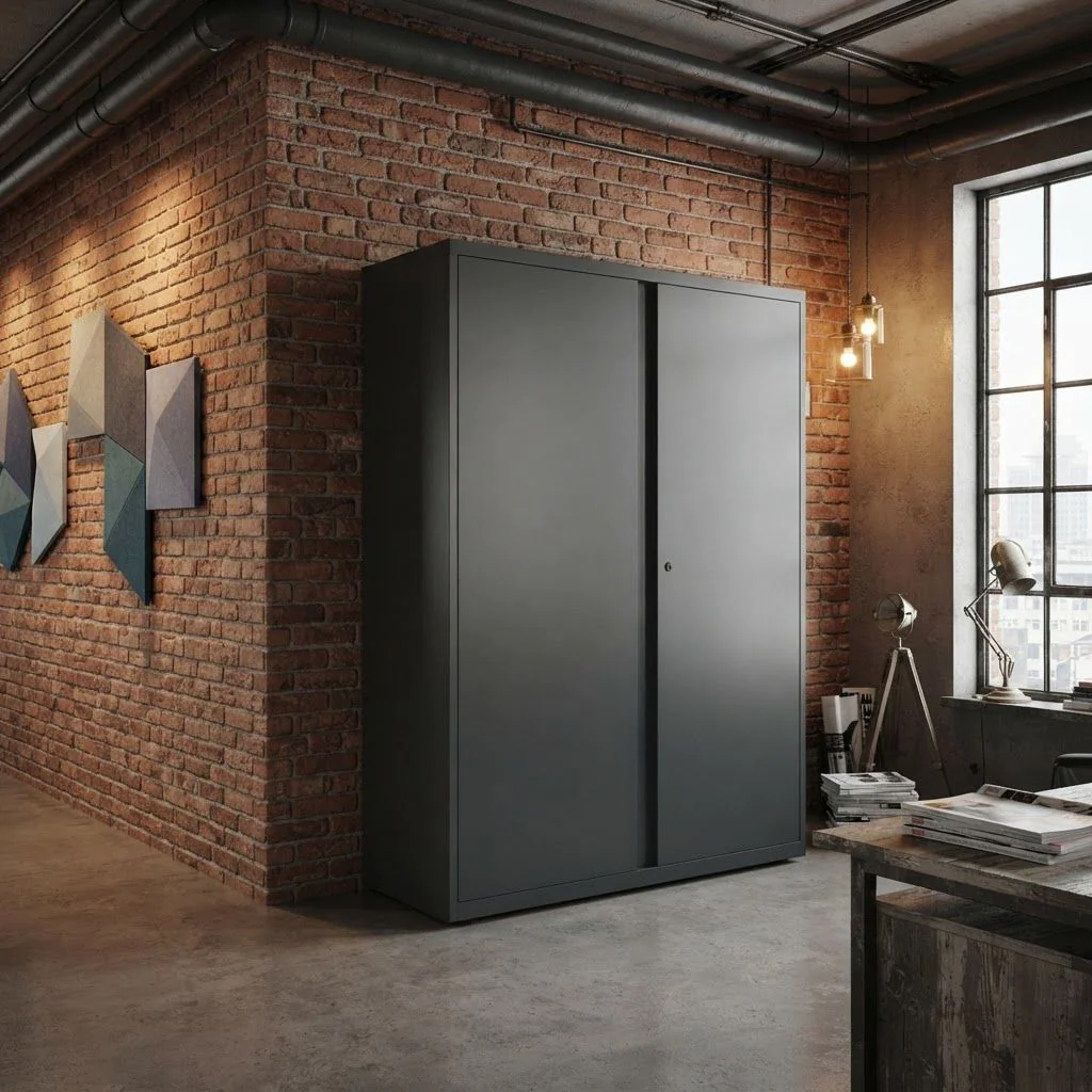 Flügeltürenschrank LateralFile 100 cm breit von Bisley - Produktbild 3 von 4