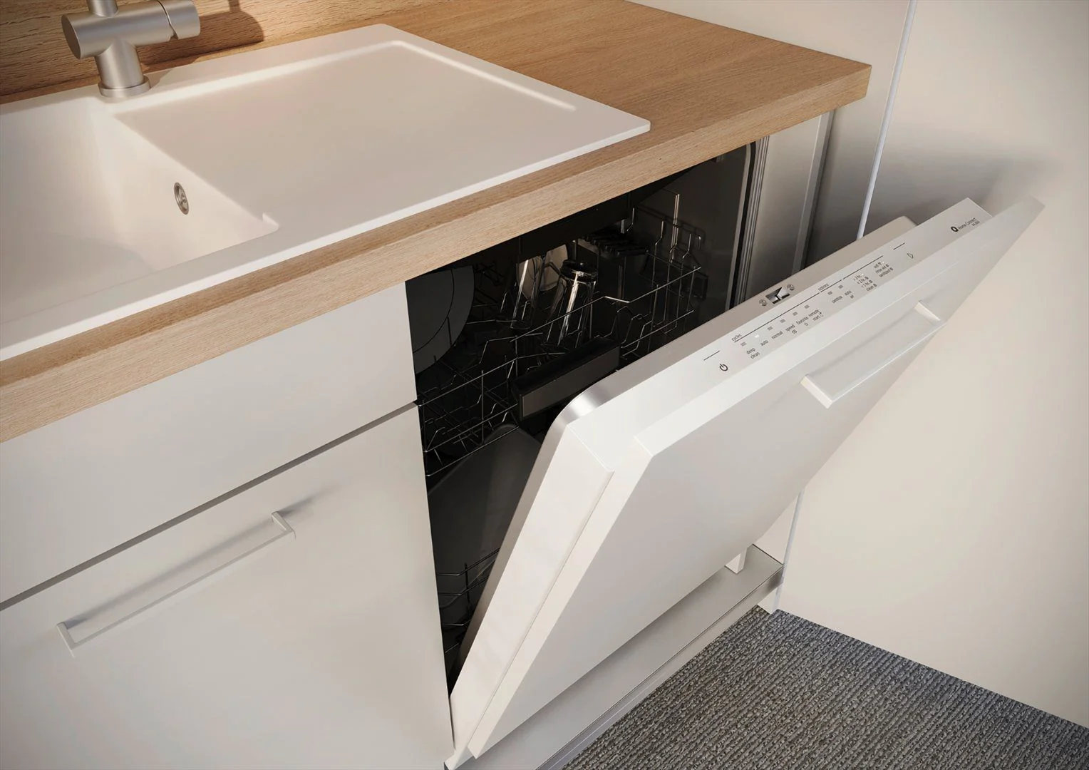 Faltwand-Küche mit Umhausung pop up kitchen von fm Büromöbel - Produktbild 10 von 11