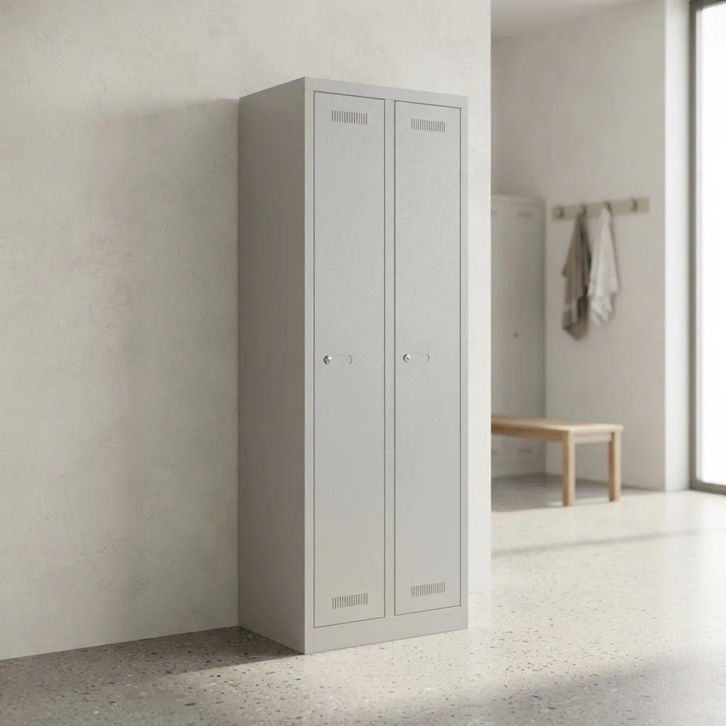 Garderobenschrank Monobloc - 2 Fächer von Bisley - Produktbild 1 von 7