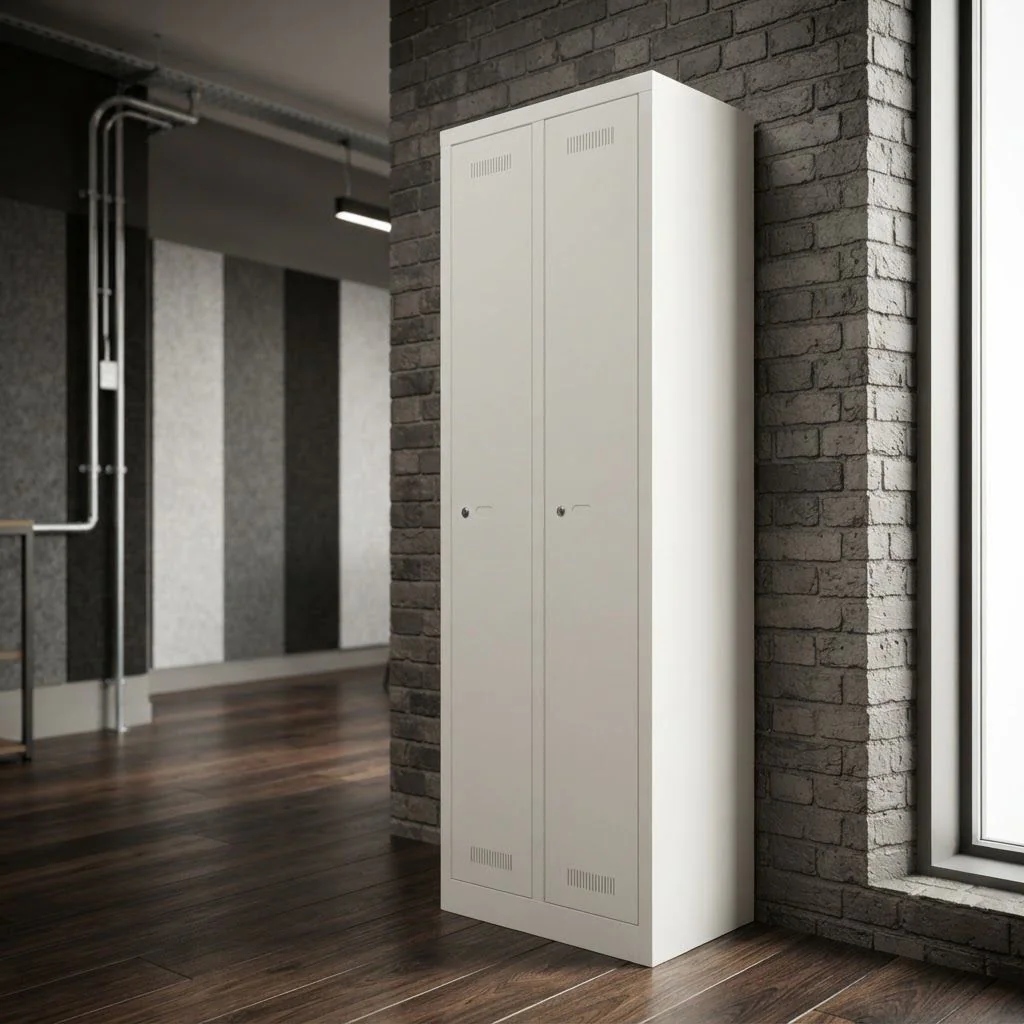 Garderobenschrank Monobloc - 2 Fächer von Bisley - Produktbild 3 von 7