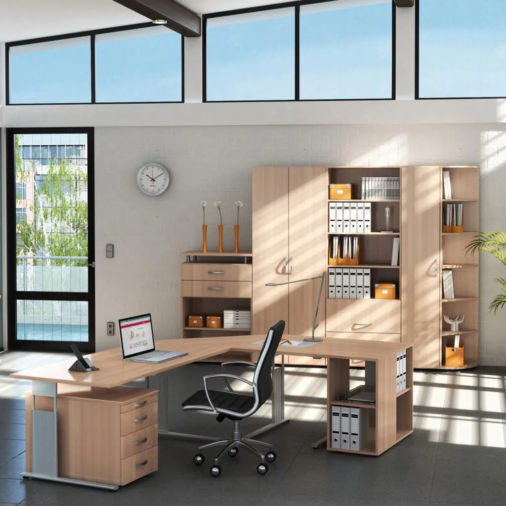 Anbautisch halbrund C-Flex 50 x 68 - 82 x 80 von Geramöbel - Produktbild 10 von 10