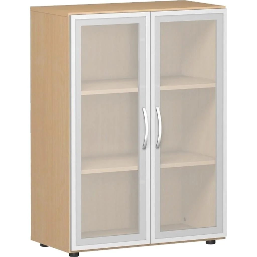 Aktenschrank Flex 3 OH - Glas - zweitürig von Geramöbel - Produktbild 6 von 12