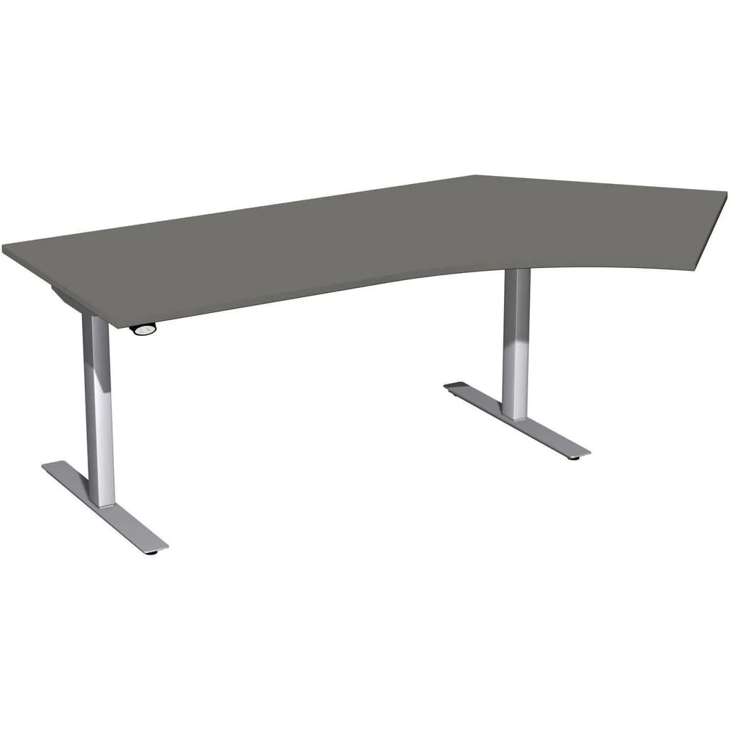 Höhenverstellbarer Schreibtisch Elektro Flex Winkelform von Geramöbel - Produktbild 2 von 9