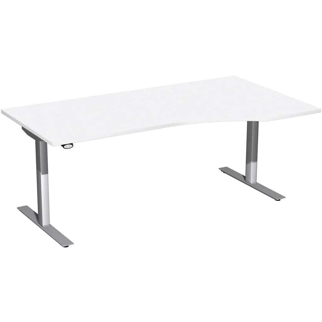 Höhenverstellbarer Schreibtisch Elektro Flex Freiform von Geramöbel - Produktbild 5 von 9