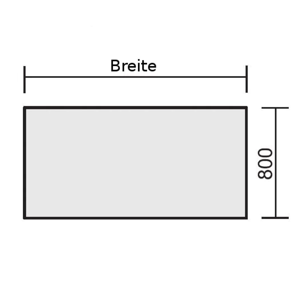 Höhenverstellbarer Schreibtisch Elektro Flex Rechteckform von Geramöbel - Produktbild 12 von 15