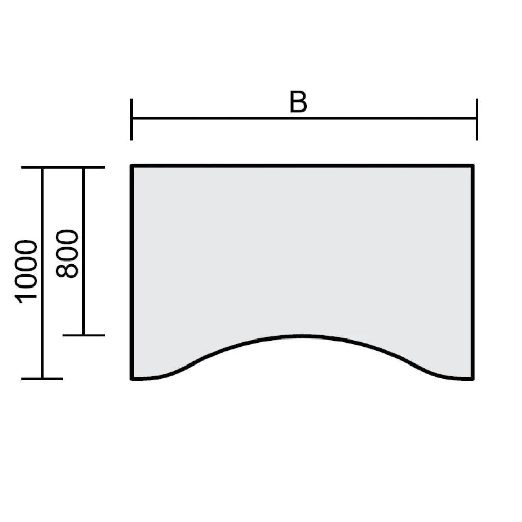 Höhenverstellbarer Schreibtisch Elektro Flex Ergoform von Geramöbel - Produktbild 4 von 12