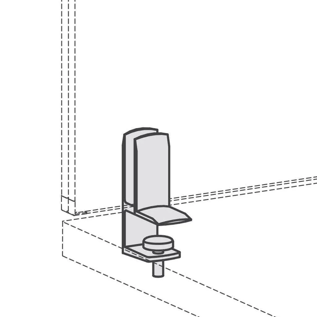 Tischklemme 2 Stück Tischaufsätze Eco von Geramöbel - Produktbild 1 von 5