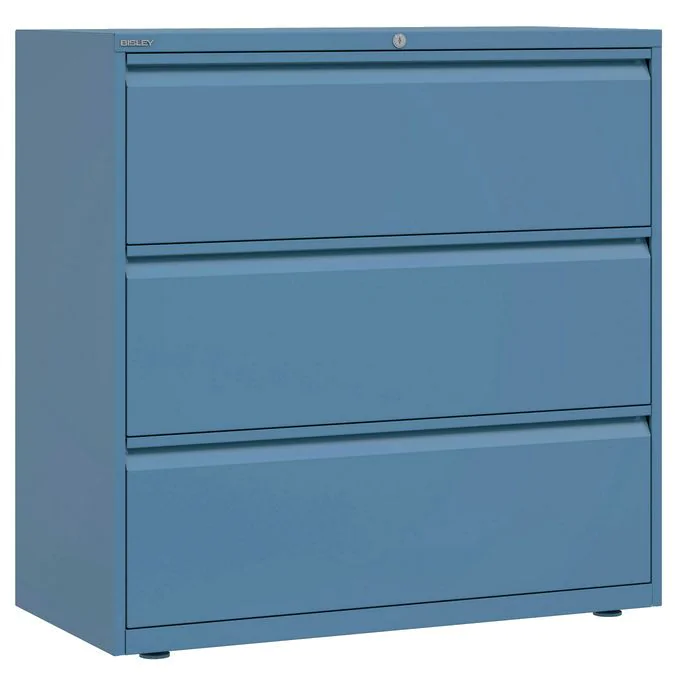 Hängeregistraturschrank Essentials, 3 Schubladen, 100 cm breit von Bisley - Produktbild 3 von 4
