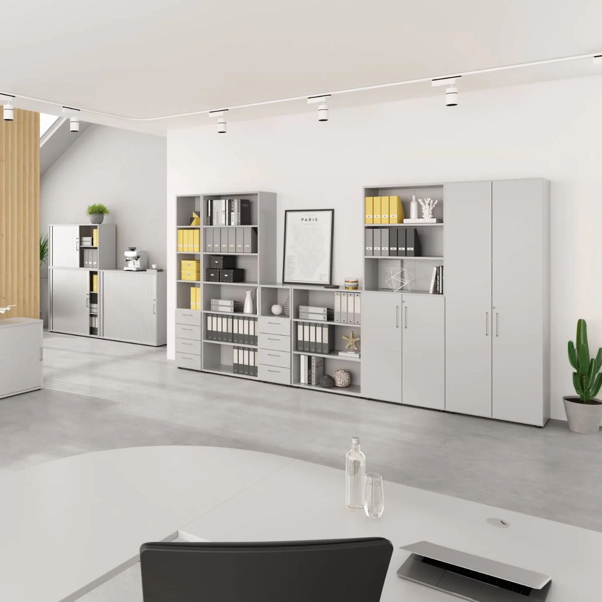 Kombischrank Advanced 9 K2 6 OH mit Schubladen von Hammerbacher - Produktbild 4 von 14