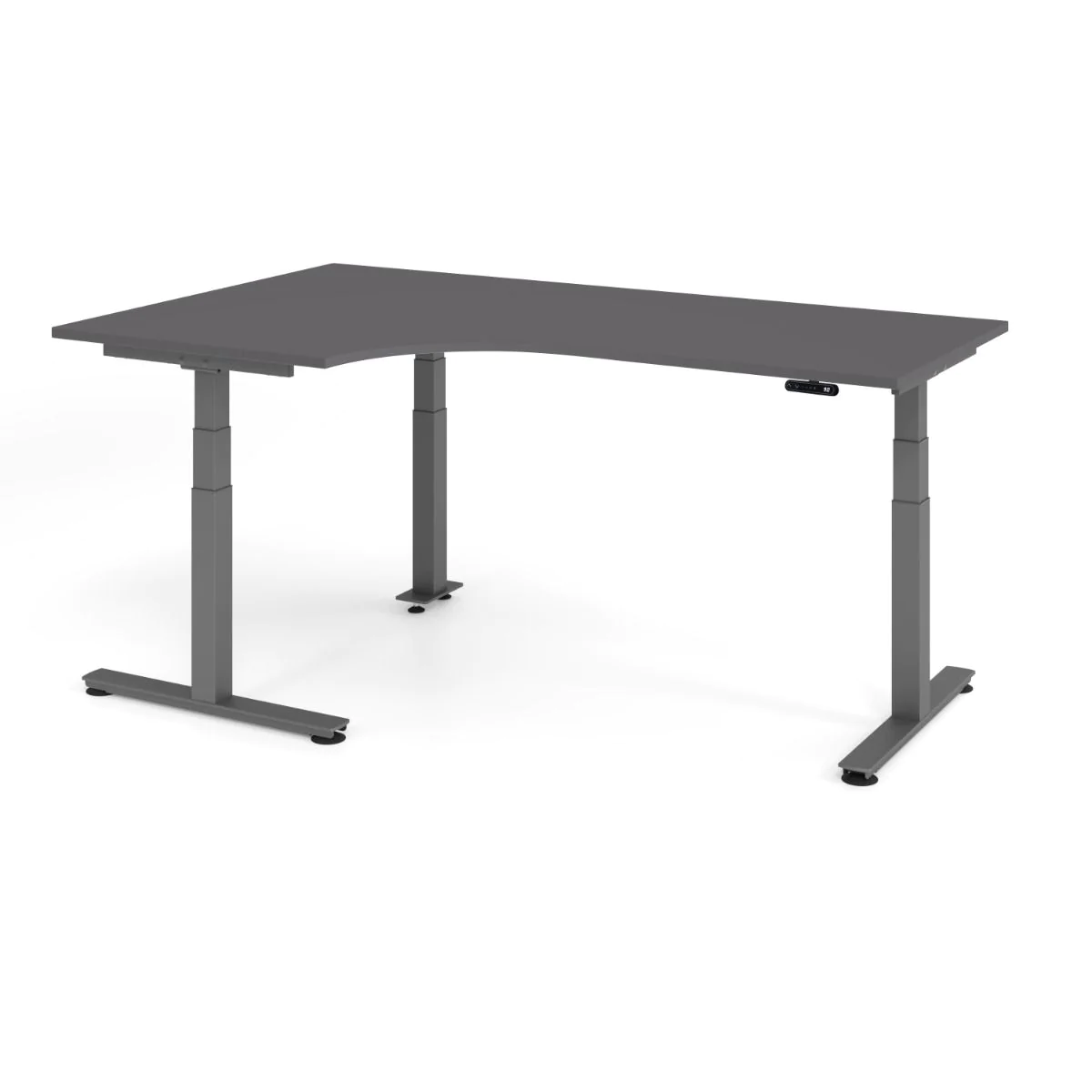Höhenverstellbarer Schreibtisch XDSM Eckform von Hammerbacher - Produktbild 8 von 14