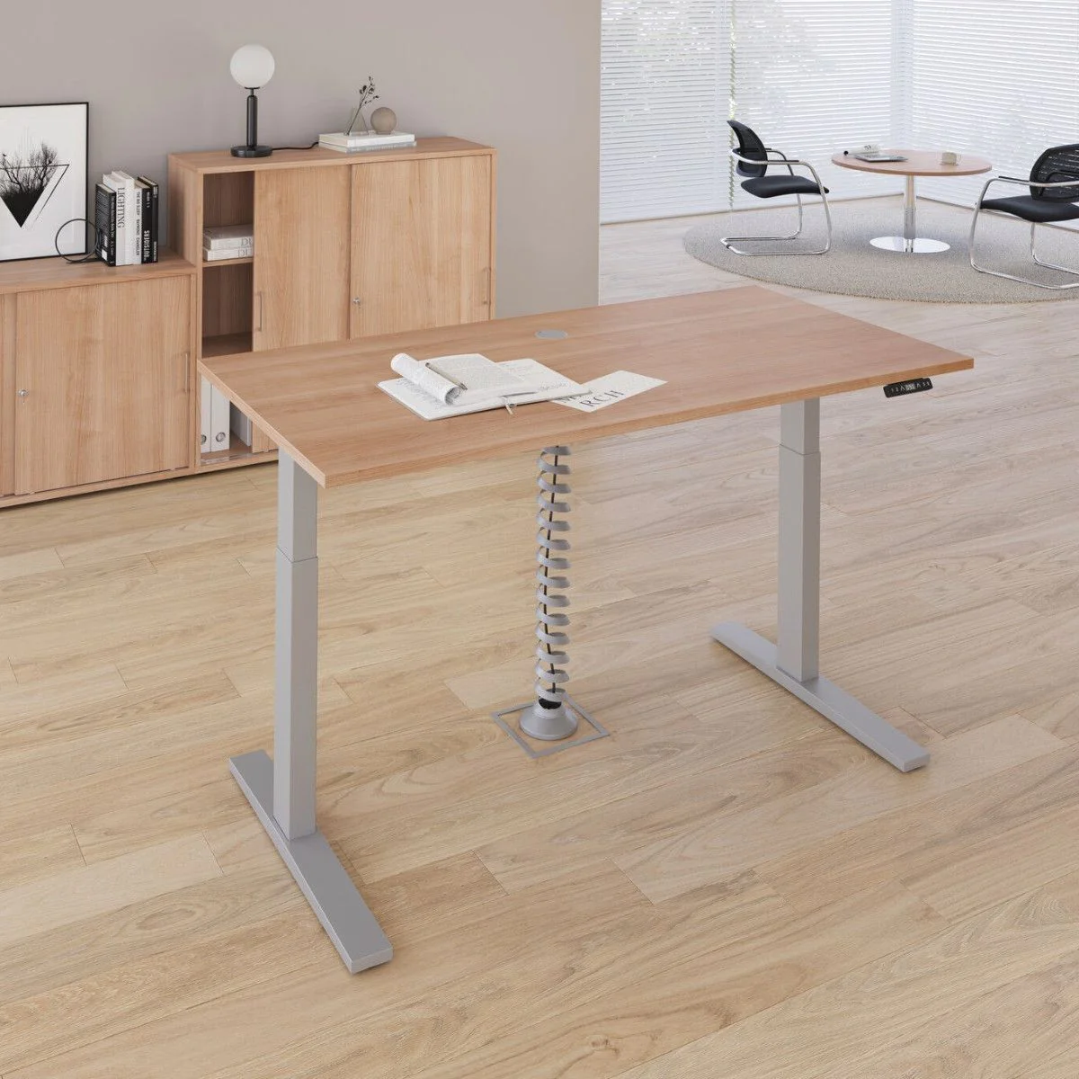 Höhenverstellbarer Schreibtisch XMKA von Hammerbacher - Produktbild 3 von 22