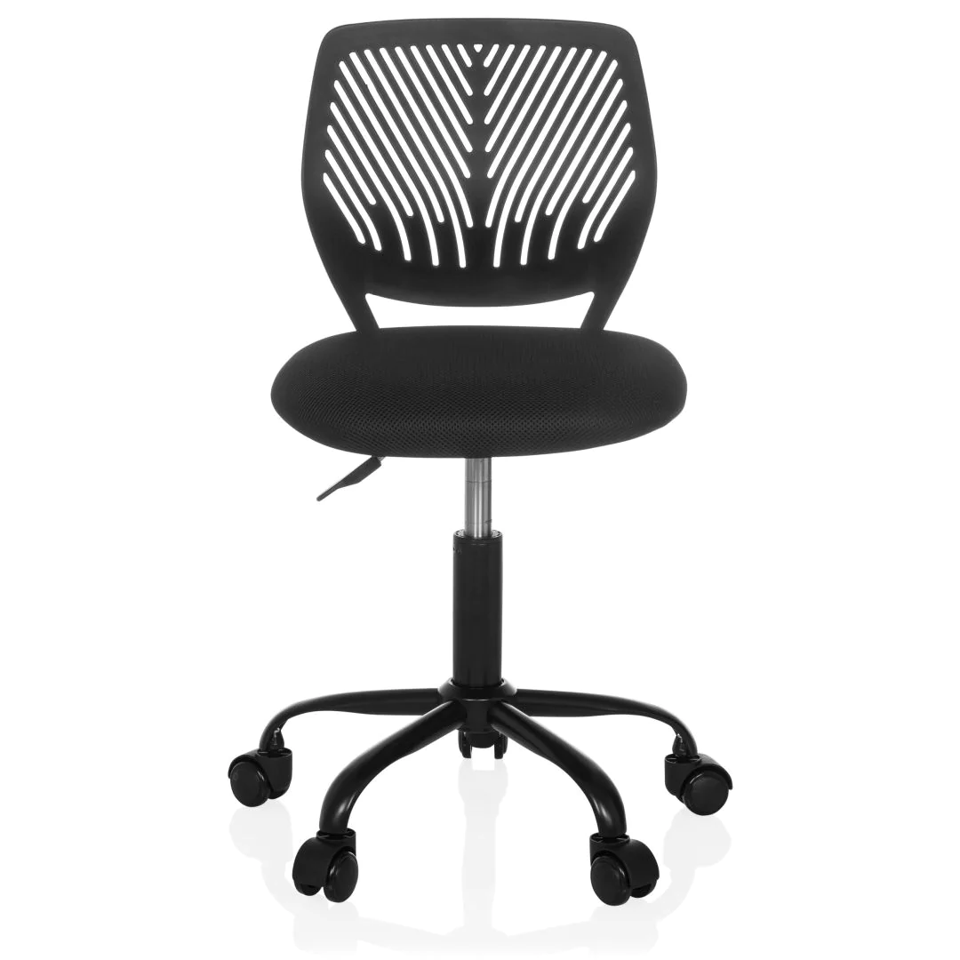 Kinderschreibtischstuhl Kinderstuhl KID QB Stoff schwarz - HJH-800212