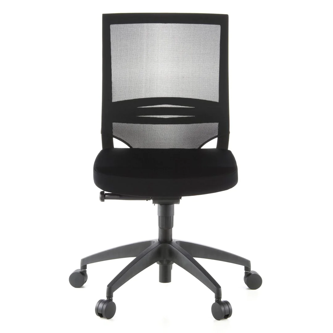 Bürostuhl Chefsessel PORTO ECO Sitz Stoff Rücken Netz schwarz - hjh-657210