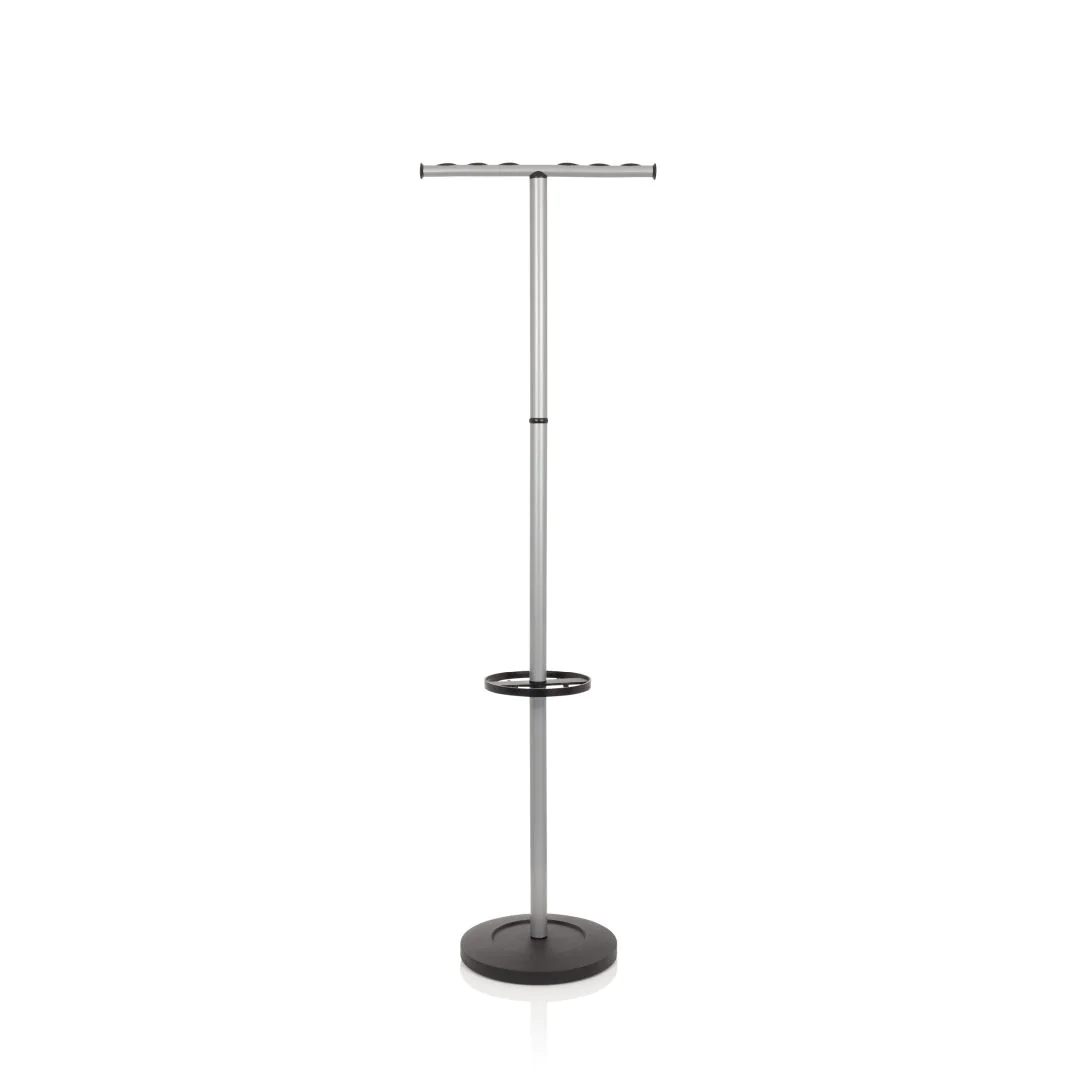 Garderobenständer SPACE I schwarz silber Stahl von HJH - Produktbild 1 von 12