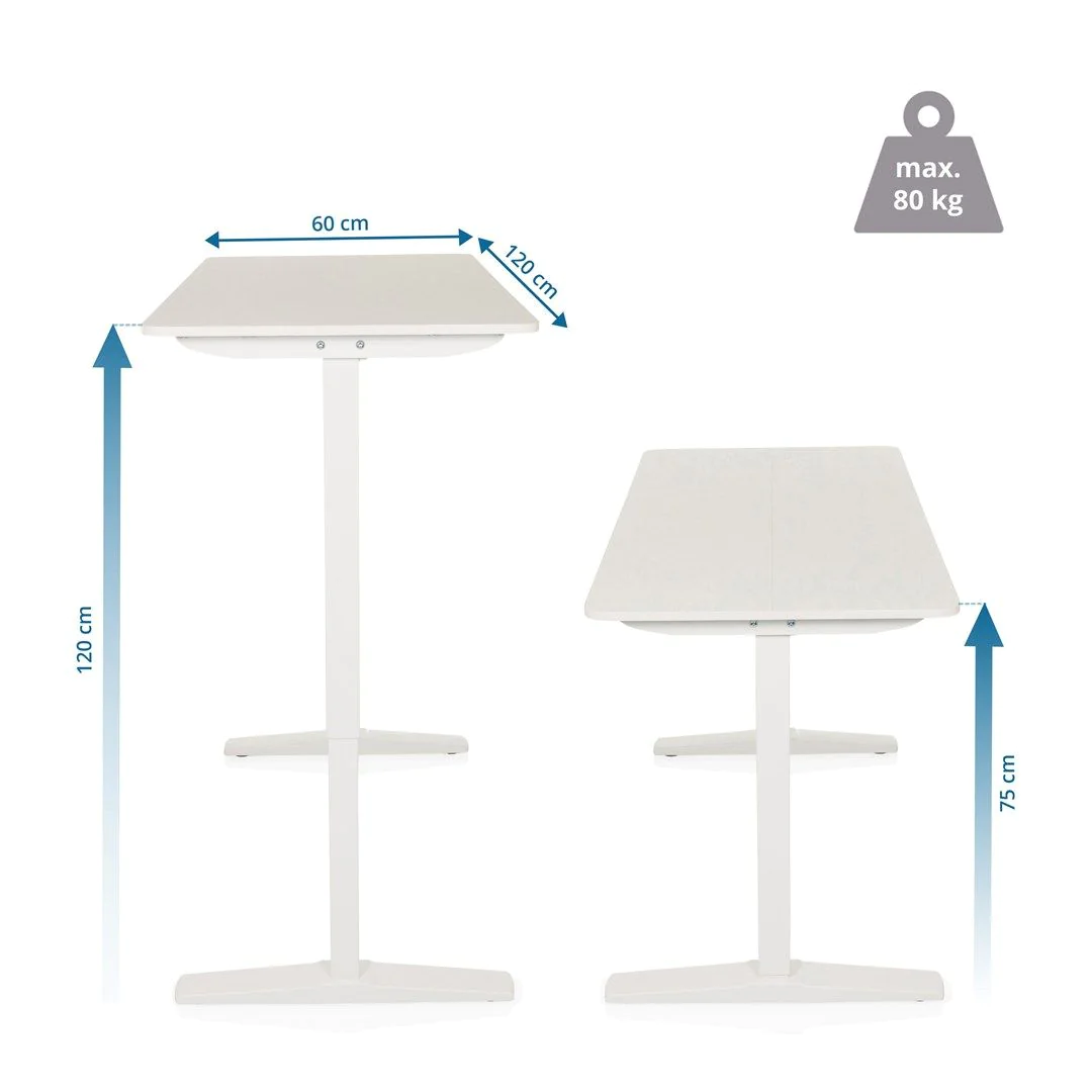 Schreibtisch STAND BASIC 120 x 60 elektrisch höhenverstellbar von HJH - Produktbild 7 von 7