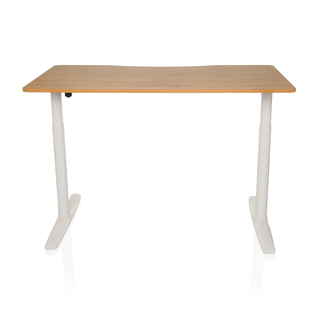 Schreibtisch STAND PRO R 140 x 70 elektrisch höhenverstellbar eiche von HJH - Produktbild 3 von 7