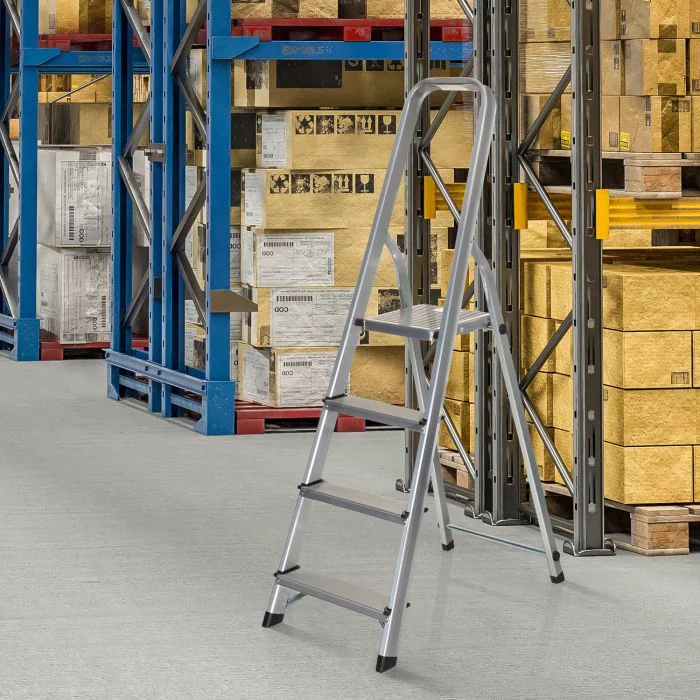 Klappleiter SOLID II Aluminium 4 Stufen von HJH - Produktbild 5 von 6