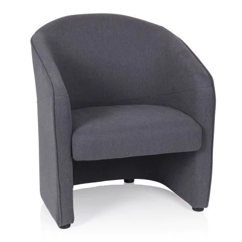 Loungesessel  Club Sessel SAN JUAN Stoff dunkelgrau von HJH - Produktbild 1 von 6