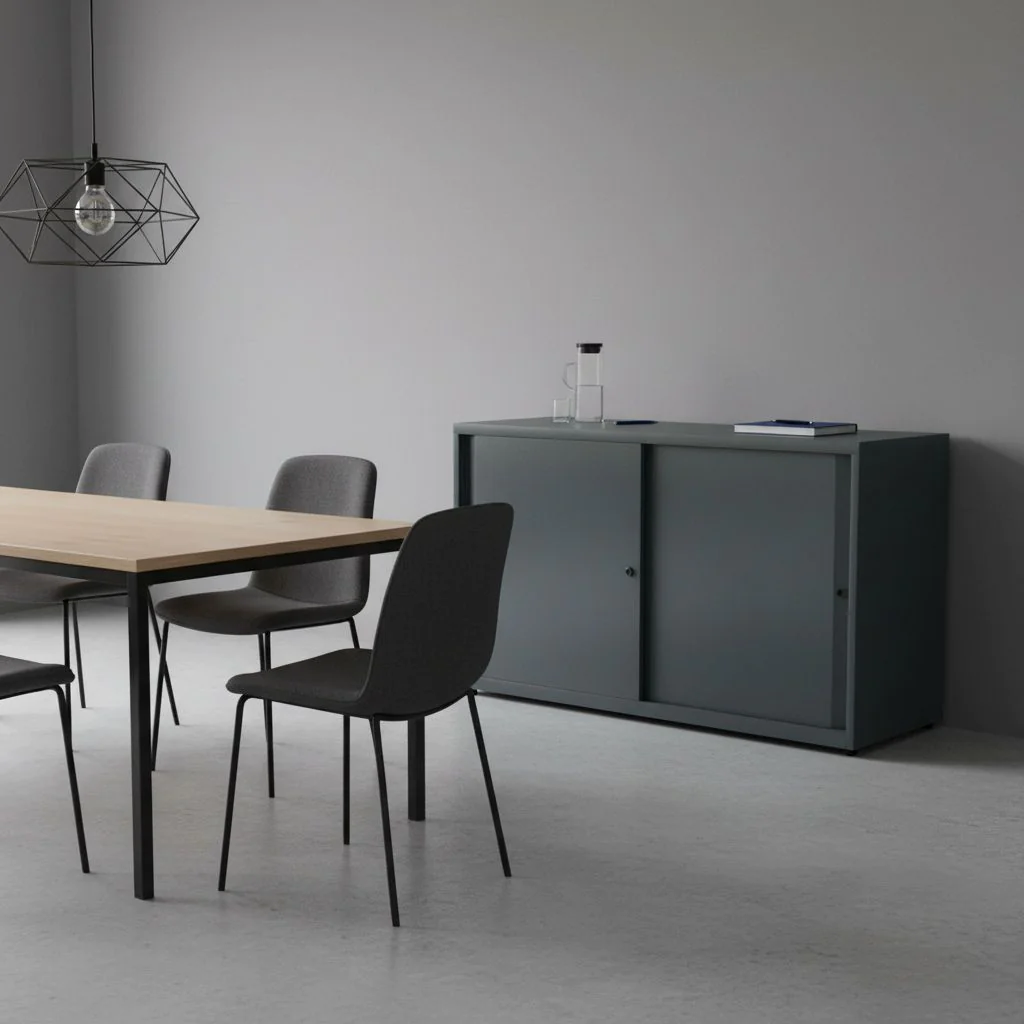 Schiebetürenschrank Glide 120 cm breit von Bisley - Produktbild 4 von 5