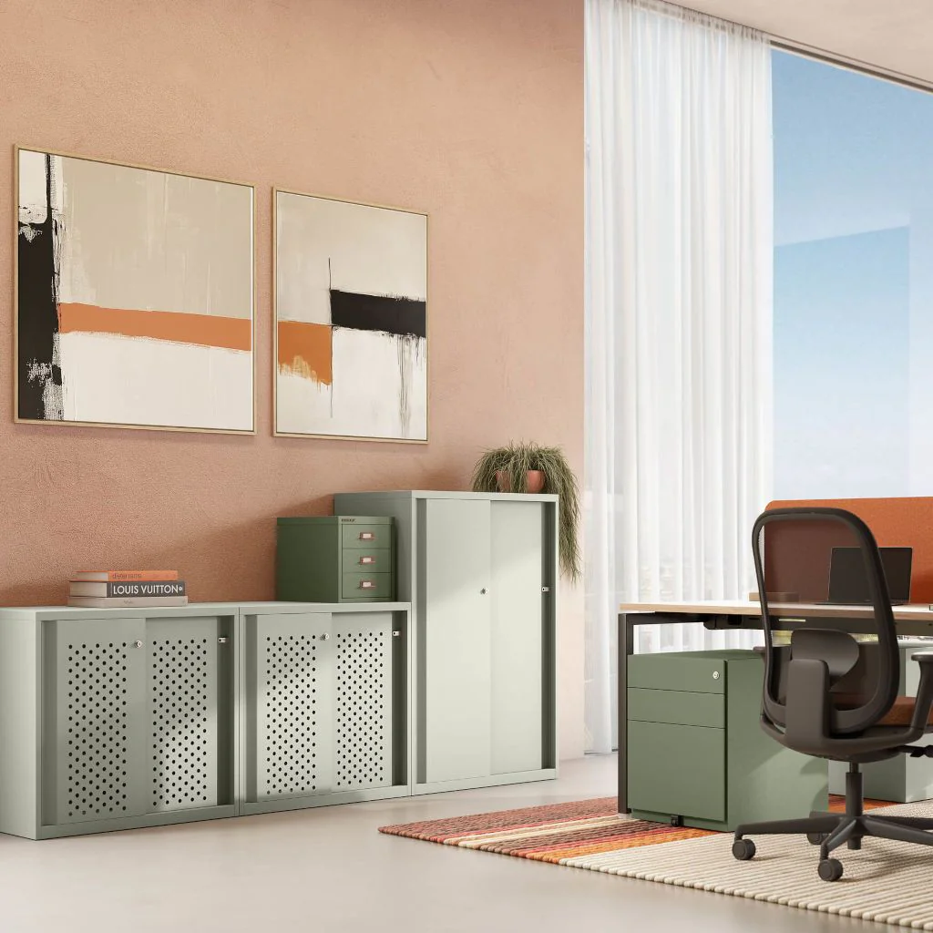 Schiebetürenschrank Glide 80 cm breit von Bisley - Produktbild 3 von 5