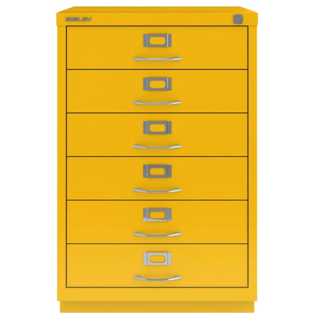 Schubladenschrank F mit Bügelgriff 6 Universalschubladen von Bisley - Produktbild 2 von 6