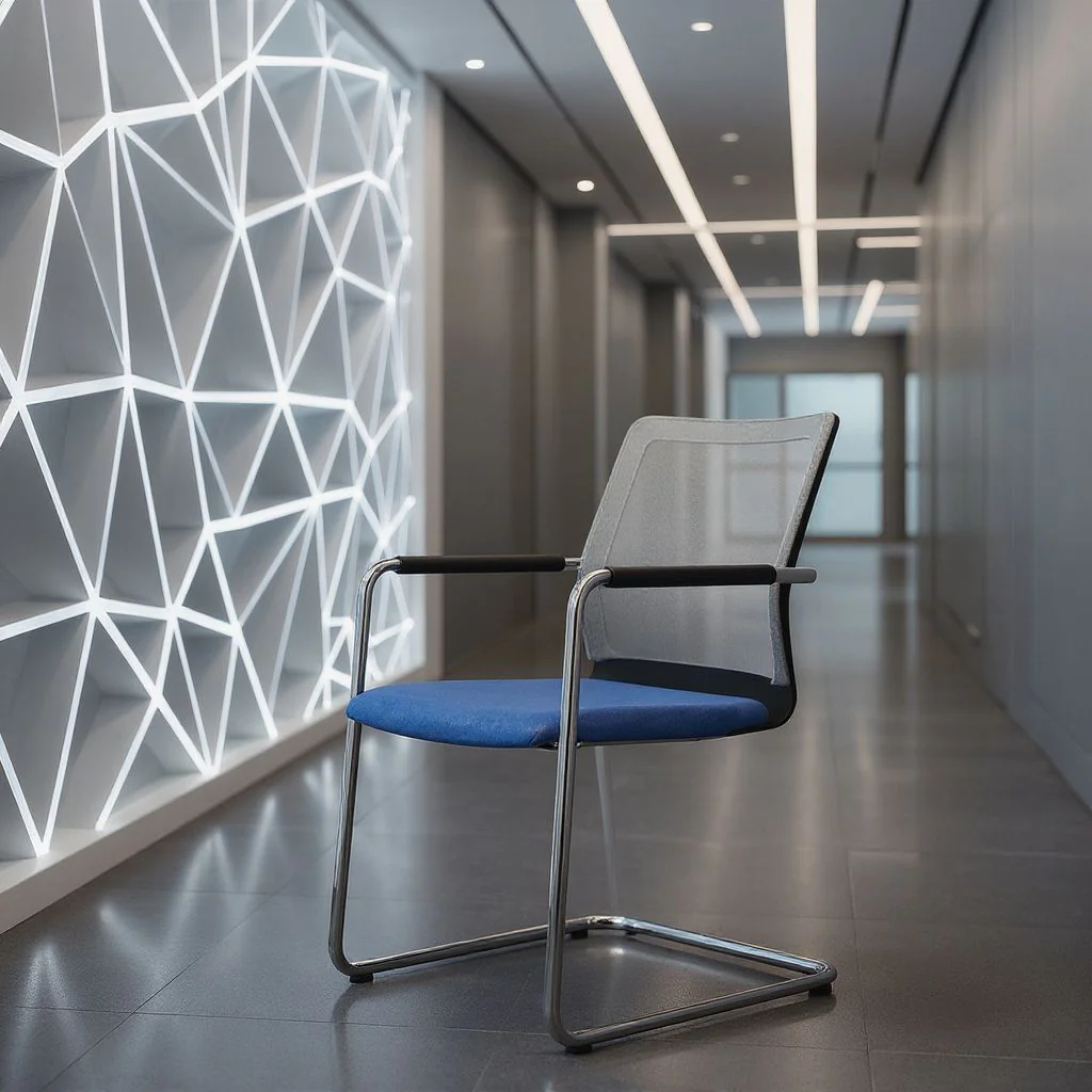 Freischwinger-Besucherstuhl Stilo visitor 6804 mesh/style von Dauphin - Produktbild 1 von 6